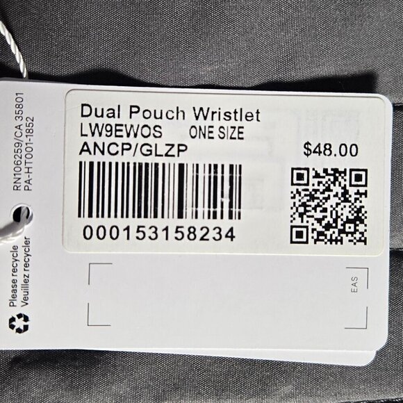 NWT Lululemon Dual Pouch Wristlet - Ancient Copper/Glaze Pink - Picture 3 of 3